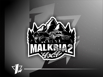 Malkria 4x4 brand branding design designer esports flat design illustration logo design logo sport mascot simple