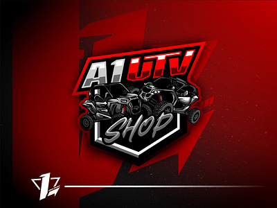 A1 UTV brand branding design designer esports flat design illustration logo sport mascot simple