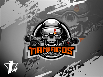 Maniacos Offroad brand branding design designer esports flat design illustration logo sport mascot simple