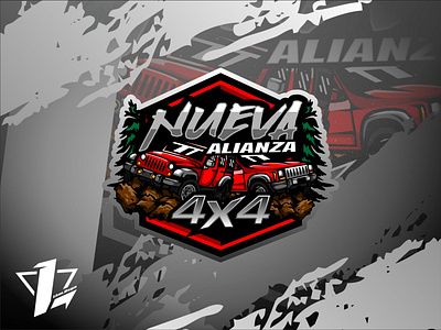 Nueva Alianza 4x4 brand branding design designer esports flat design illustration logo design logo sport mascot