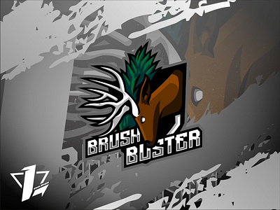 Brush Buster branding design designer flat design illustration logo logo sport mascot ui vector