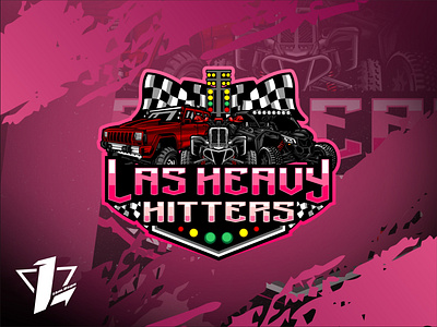 Las Heavy Hitters branding design designer flat design illustration logo logo sport mascot ui vector