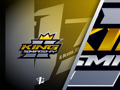 King Smashy branding design designer elegant flat design gold grey illustration initial king logo logo sport mascot simple smashy vector