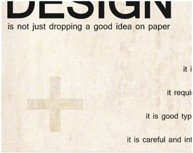 Design Is design free throw photoshop poster print texture type typography