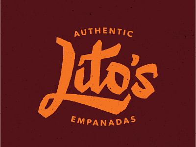 Lito's Empanadas empanadas lettering litos script