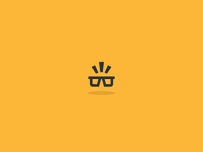 Reading App Icon app glasses logo reading shadow smart spark