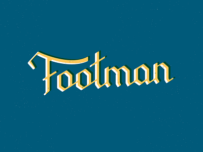 Footman Type bespoke distressed footman old type typography