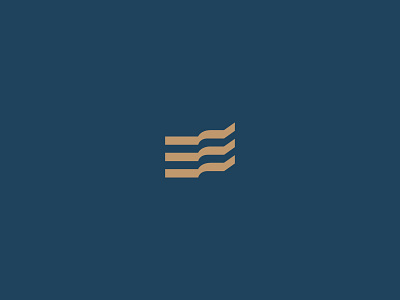 Keepin' it Wavy building logo mark stripes waves