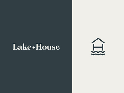 Lake+House Branding apartments branding h house icon l lake