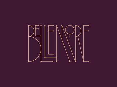 Bellemore Type branding custom fancy logo logotype wrought iron