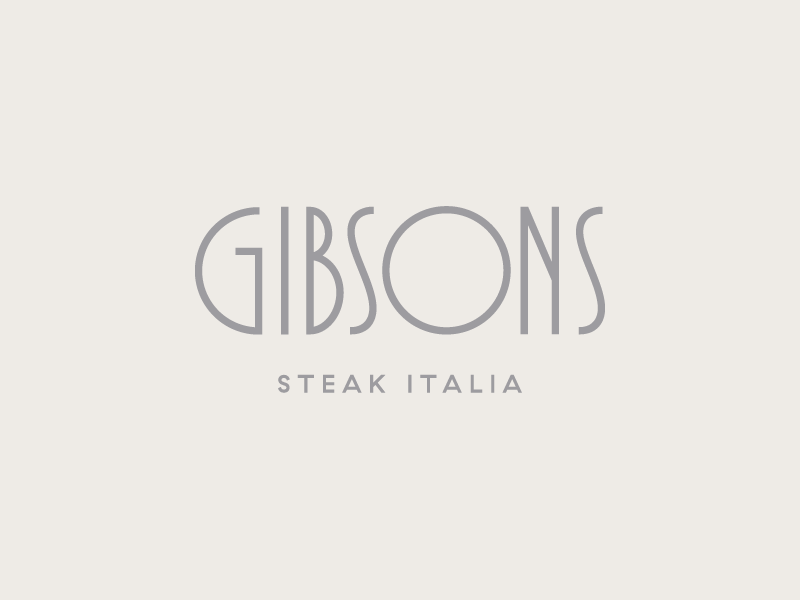 Steak Italia branding chicago gibsons illinois italia mid century milan monogram steak steakhouse