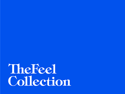 FeelCo. bespoke blue cannabis feel ligatures logotype marijuana tincture