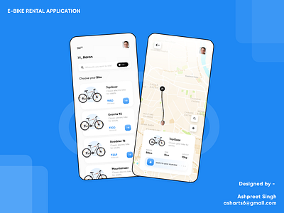 Bike Rental Mobile Application adobe xd adobexd android concept ui ui design uiux ux