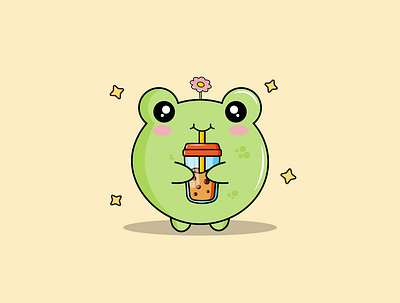 Froggie doodle illustration illustrator vector