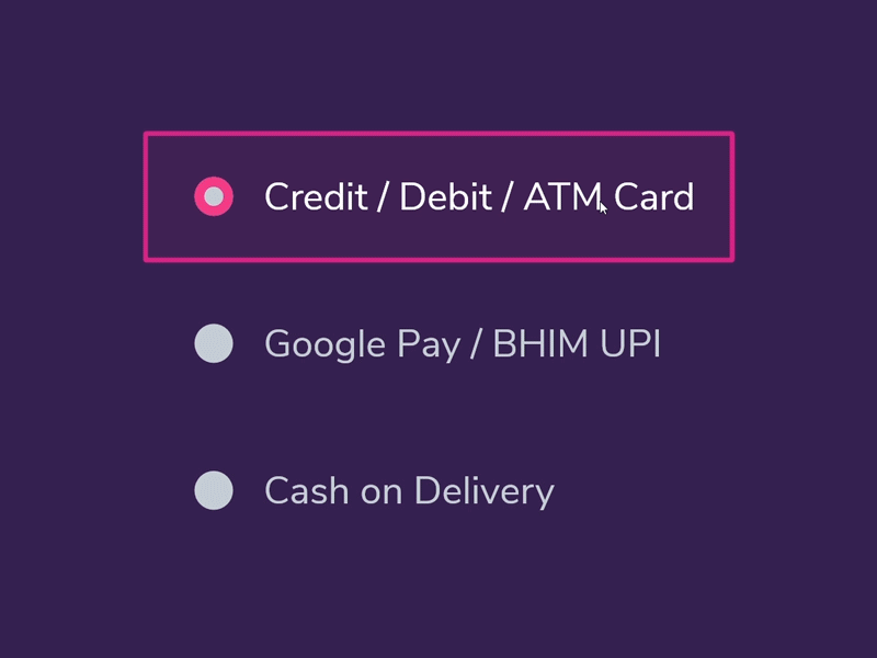 Radio Button Interaction animation app checklist design interaction interaction design ios micro interaction microinteraction praveen radio button radio button interaction ui ui interaction uidesign uiux