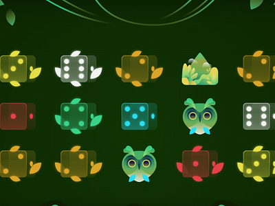 Green Online Slots Design Free Mint Concept