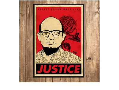 Icon of Justice in Indonesia Poster illustration indonesianlaw justice law novelbaswedan poster poster art poster design posterart vectorart