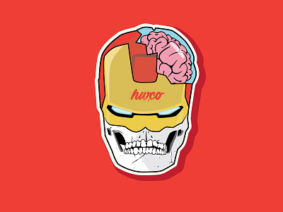 Ironman Skull Face characterdesign fantasyart ironman logodesign vectorart