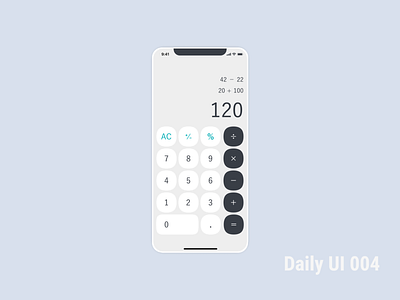 Daily UI 004 Calculator 電卓 dailyui dailyui 004 dailyuichallenge superellipse