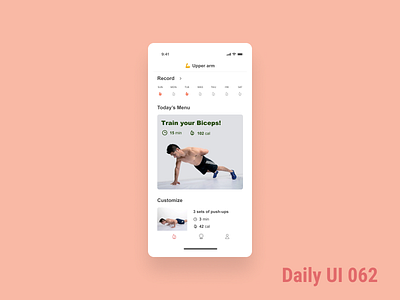 Daily UI Challenge 062 Workout of the Day 062 daily ui dailyuichallenge workout of the day