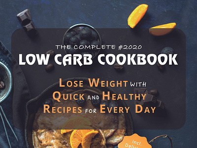 Cookbook book cookbook cooking cover design food health lowcarb recipes ui