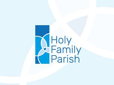Holy Family blue branding color graphic design identity logo