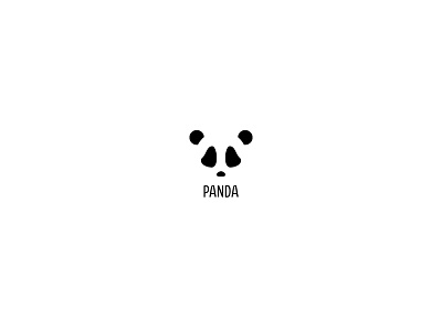 Daily Logo 3/50 - Panda black dailylogochallenge icon logo panda white