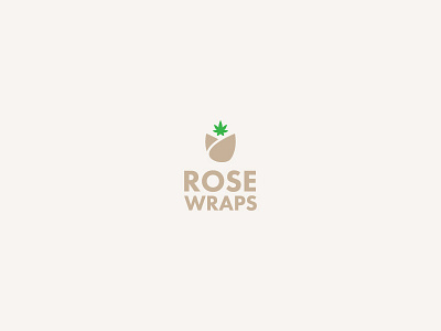 Rose Bud Wraps (Unused) brand branding marijuana plant rose simple weed wrap