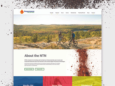 Noquemanon Trail Network digital primary colors ui ux web web design