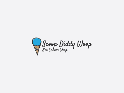 Daily Logo 27/50 - Ice Cream Shop brand daily logo challenge ice cream icon logo scoop shop store typography
