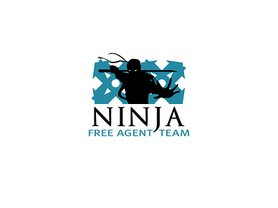 Suggested logo for real estate support team called Ninja. branding design design thinking logo logodesign logotipe logotype ninja ninja mascot logo design ninjas solution thinking vector