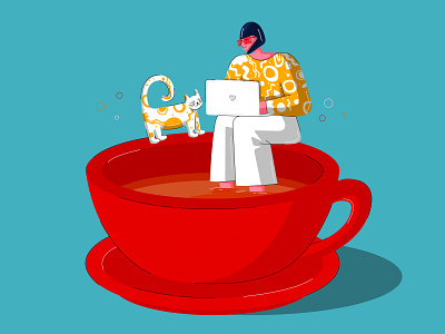 Design Coffee Time design graphic design illustration ui vector