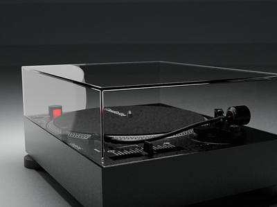 3d stereo Turntable 3d 3d art 3d artist blender blender3dart blendercycles branding cg cgart design vector