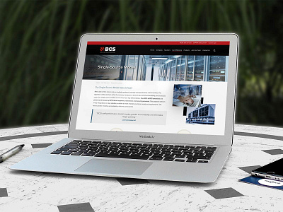 BCS Website branding layout user experience ux web design website website design