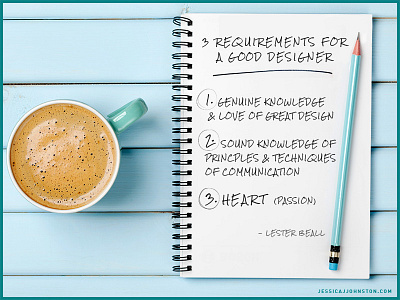 Good Designer. design design quote graphic design heart lester beall quote