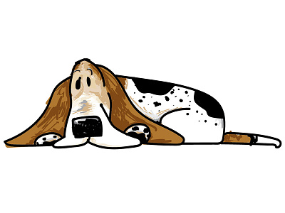 A Dog Named Moose illustration a dog named moose basset hound cartoon childrens book dog dog cartoon hound