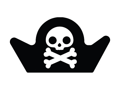 Pirate Icon icon iconography jolly roger pirate skull and crossbones vector