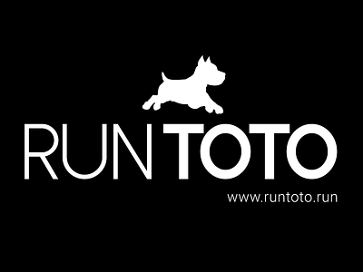 Run Toto logo design dog logo toto typography wizard of oz