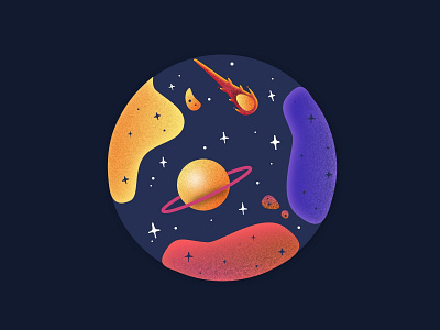 galaxy galaxy night sky planets shooting star sketchapp sky stars uidesigner uxdesigner