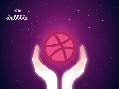 Hello Dribbble!!! debut debutshot design dribbble invite firstshot hellodribbble illustration