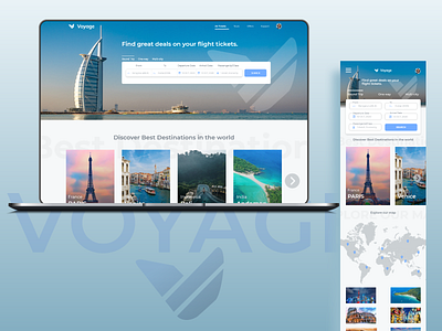Flight Booking UI concept flight booking responsive design uidesign user experience ux visual design webdesign