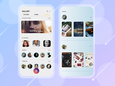 Stories concept design gallery minimal stories ui uidesign user experience user interface ux visual design