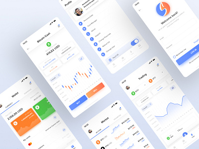 Concept Mobile App - Cryptocurrency Market