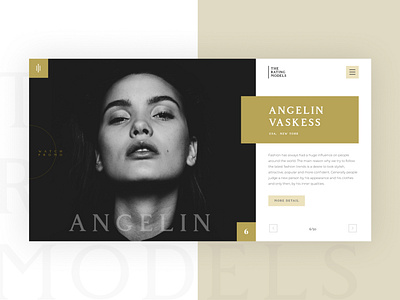 page " Rating models" fashion figma interface models new photo ui web