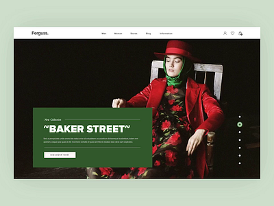 $Ferguss Shop$ - Homepage Animation animation e commerce e commerce design e shop fashion promo typography ui uiux webdesign wesite