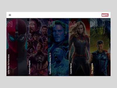 MARVEL after effects animation figmadesign interaction interface marvel marvelcomics motion promo spider man spider man ui webdesign website