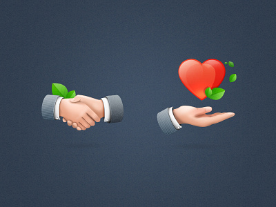 Business Website Icon 02 hand handshake heart icon love