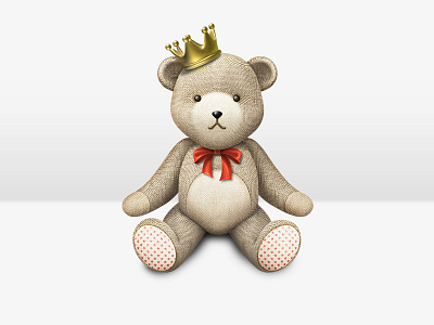 Crown Bear bear crown doll icon