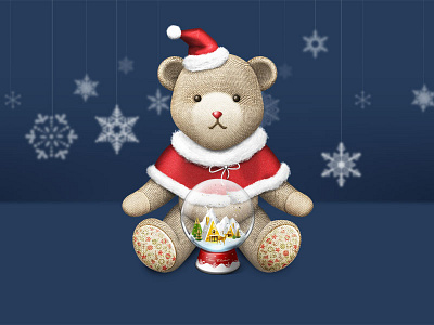 Christmas Bear bear christmas doll icon santa