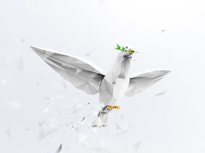 Peace Dove bird dove icon peace poligon